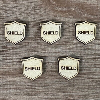 MTG Shield Counters - Magic the Gathering Counters - custom wood laser cut counters - image1